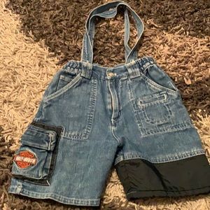 Harley Davidson child’s overalls size 5 good cond